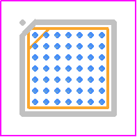 ATSAMG55G19B-UUT - Microchip PCB footprint - BGA - BGA - WLCSP-49