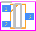 DTA114EUBHZGTL - ROHM Semiconductor PCB footprint - SO Transistor Flat Lead - SO Transistor Flat Lead - UMT3F