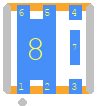 SIA456DJ-T1-GE3 - Vishay PCB footprint - Other - Other - PowerPAK-SC-70-6L_Single