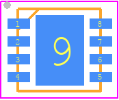 TMR2103D - Multi Dimension PCB footprint - Small Outline No-lead - Small Outline No-lead - DFN8