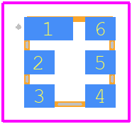 SF2314E - Murata Electronics PCB footprint - Other - Other - 6-Terminal Ceramic Surface-Mount Case