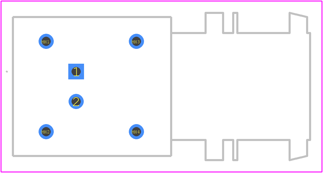 EXG.0B.302.HLN - LEMO PCB footprint - Other - Other - EXG.0B.302.HLN-4