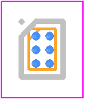 ADM8611N263ACBZ-R7 - Analog Devices PCB footprint - BGA - BGA - 6-Ball Wafer Level Chip Scale Package [WLCSP]-