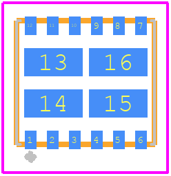 FDMQ8203 - onsemi PCB footprint - Other - Other - MLP 4.5 x 5