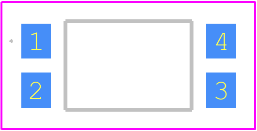VO617A-3X017T - Vishay PCB footprint - Other - Other - SMD-4, option 7