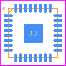 BQ40Z50RSMR-R2 - Texas Instruments PCB footprint - Quad Flat No-Lead - Quad Flat No-Lead - RSM (S-PVQFN-N32) EP1.4_1