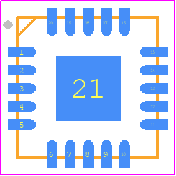 PTPS2372-4RGWR - Texas Instruments PCB footprint - Quad Flat No-Lead - Quad Flat No-Lead - RGW0020B_2021