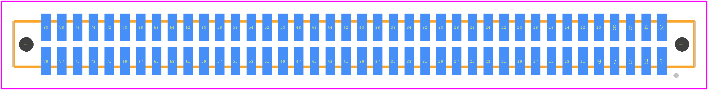 SFM-140-L2-S-D-LC - SAMTEC PCB footprint - Other - Other - SFM-140-L2-S-D-LC-2