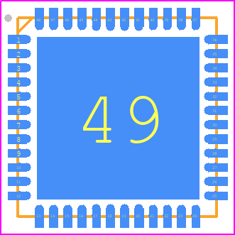 ADAR7251WBCSZ - Analog Devices PCB footprint - Quad Flat No-Lead - Quad Flat No-Lead - CS-48-1