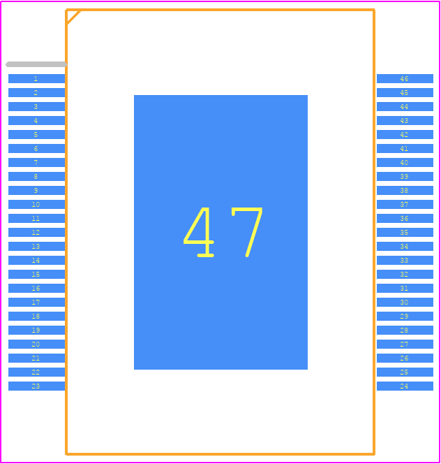 L9177TR - STMicroelectronics PCB footprint - Small Outline Packages - Small Outline Packages - POWERSO46