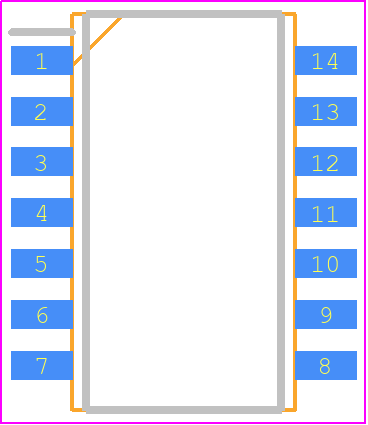 4814P-1-102LF - Bourns PCB footprint - Small Outline Packages - Small Outline Packages - 4814P-1-102LF