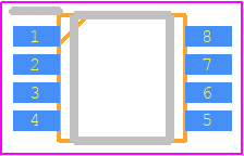 NJM2504RB1 - JRC PCB footprint - Small Outline Packages - Small Outline Packages - MSOP8 (TVSP8)