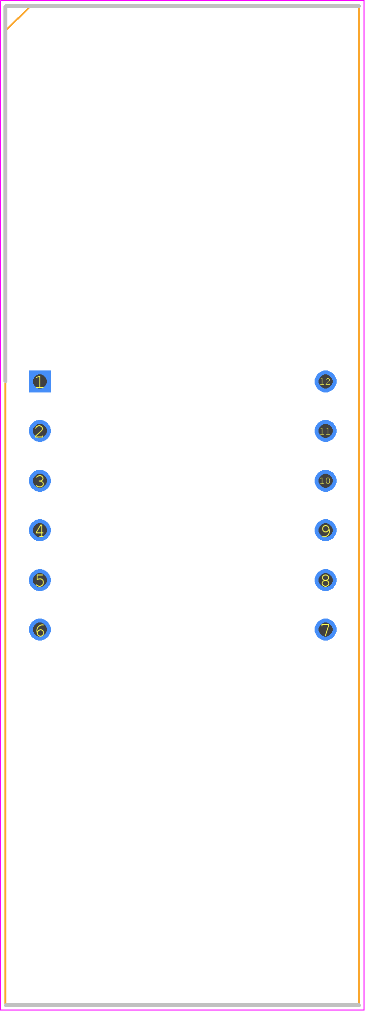 KW4-521CVA - Luckylight PCB footprint - Dual-In-Line Sockets - Dual-In-Line Sockets - KW4-521CVA