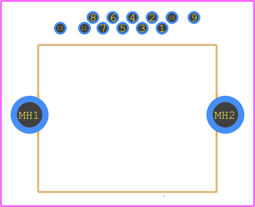 2041411-1 - TE Connectivity PCB footprint - Other - Other - 2041411-1-2