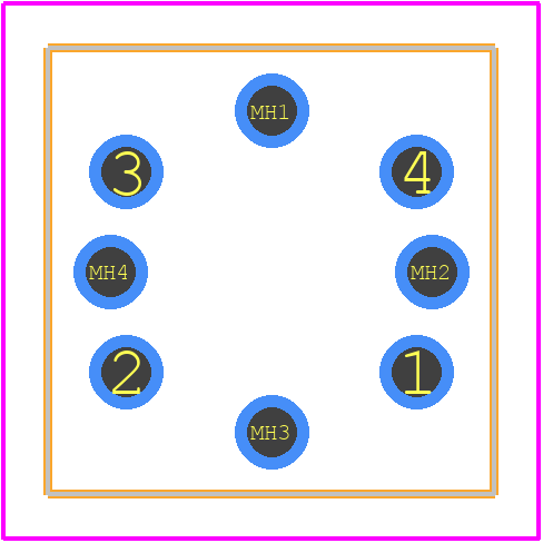 B3W-9000-RG2N - OMRON Electronics PCB footprint - Other - Other - B3W-9000-RG2N-1