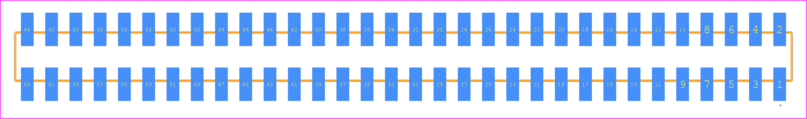 SMM-132-02-S-D - SAMTEC PCB footprint - Other - Other - SMM-132-02-XX-D