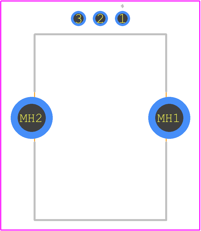 MX34003NF1 - JAE PCB footprint - Other - Other - MX34003NF1-2