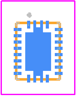 BQ24123RHLT - Texas Instruments PCB footprint - Other - Other - RHL0020A_4