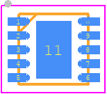 RT6150B-33GQW - RICHTEK PCB footprint - Small Outline No-lead - Small Outline No-lead - W-Type 10L DFN 2.5x2.5 Package