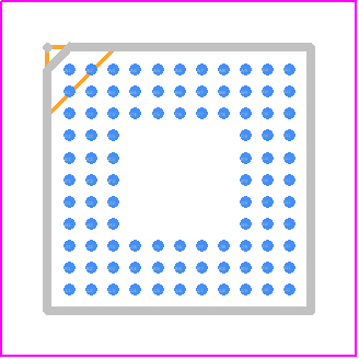 ADUCM322BBCZ - Analog Devices PCB footprint - BGA - BGA - CSP_BGA] (BC-96-2)