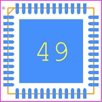 XMC4108Q48K64BAXUMA1 - Infineon PCB footprint - Quad Flat No-Lead - Quad Flat No-Lead - PG-VQFN-48-53