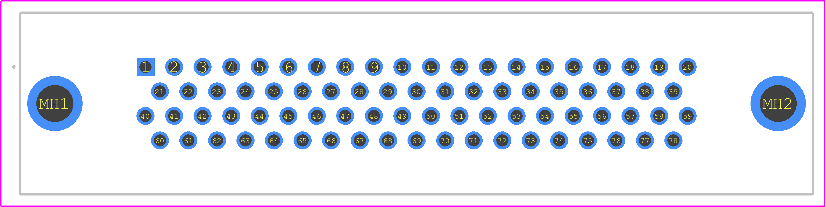 09565617713 - HARTING PCB footprint - Other - Other - 09565617713-33