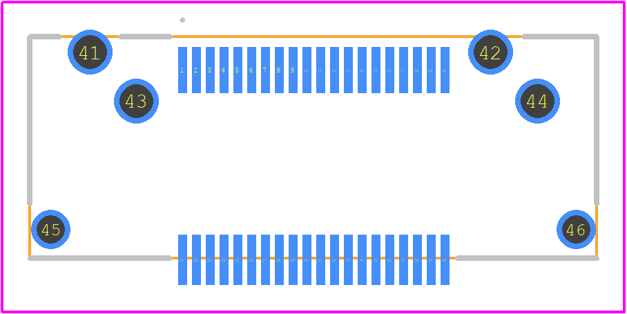 FX23-40S-0.5SH - Hirose PCB footprint - Other - Other - FX23-40S-0.5SH-1.1