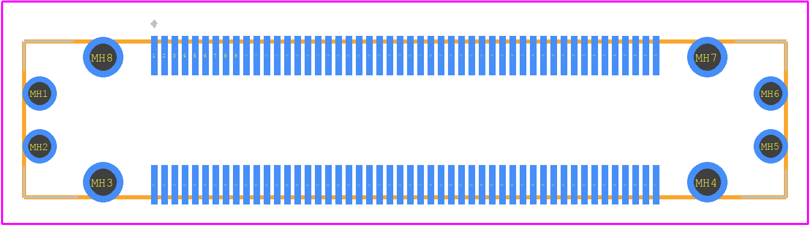 FX23-100S-0.5SV10 - Hirose PCB footprint - Other - Other - FX23-100S-0.5SV10-1