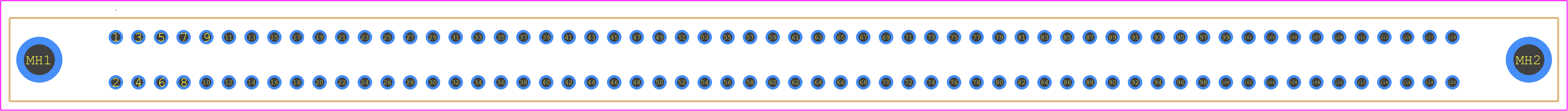 345-120-520-201 - EDAC PCB footprint - Other - Other - 345-120-520-201-1