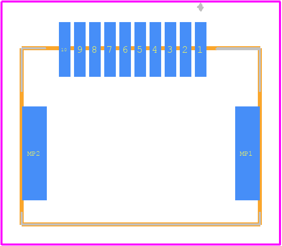 503148-1090 - Molex PCB footprint - Other - Other - 503148-1090-1