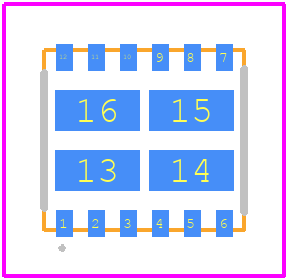 FDMQ8205 - onsemi PCB footprint - Other - Other - FDMQ8205-4