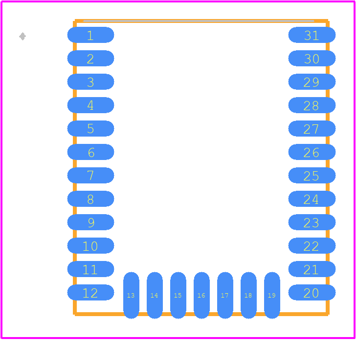 MGM111E256V2 - Silicon Labs PCB footprint - Other - Other - MGM111E256V2-1