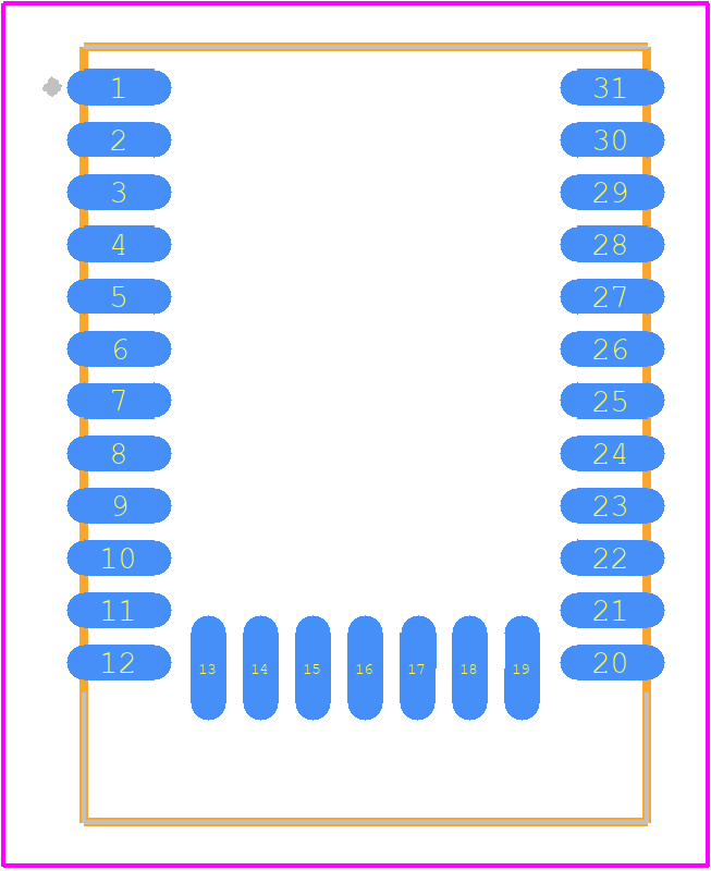 MGM12P32F1024GA-V2 - Silicon Labs PCB footprint - Other - Other - MGM12P