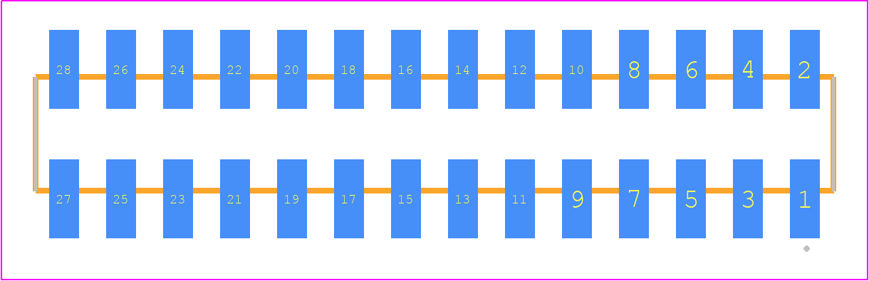 SMM-114-02-L-D - SAMTEC PCB footprint - Other - Other - SMM-114-02-XX-D