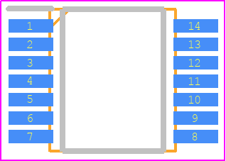 LM2902T14-13 - Diodes Incorporated PCB footprint - Small Outline Packages - Small Outline Packages - TSSOP-14_2025