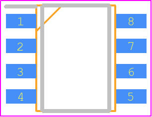 SFH6319 - Vishay PCB footprint - Small Outline Packages - Small Outline Packages - SOIC-8 SHF6