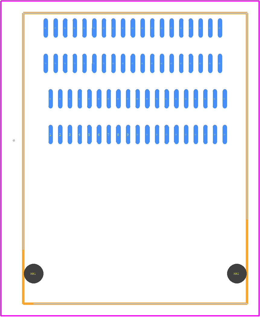 2318579-2 - TE Connectivity PCB footprint - Other - Other - 2318579-2-1