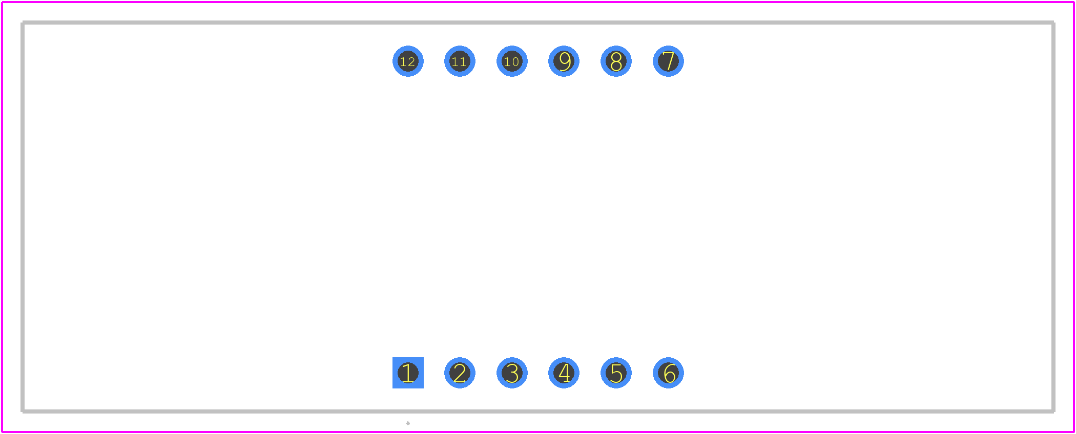CA56-12GWA - Kingbright PCB footprint - Other - Other - DIP-12