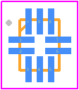 FSUSB42UMX - onsemi PCB footprint - Quad Flat No-Lead - Quad Flat No-Lead - UQFN10 1.4x1.8, 0.4P CASE 523BC ISSUE O