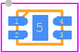 MIC94300YMT TR - Microchip PCB footprint - Small Outline No-lead - Small Outline No-lead - 4-Pin Thin MLF (MT)
