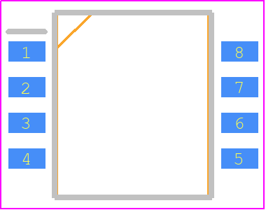 CHS-04B - Nidec Copal PCB footprint - Small Outline Packages - Small Outline Packages - CHS-04B