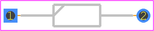 1N485B - onsemi PCB footprint - Diodes, Axial Diameter Horizontal Mounting - Diodes, Axial Diameter Horizontal Mounting - DO−35