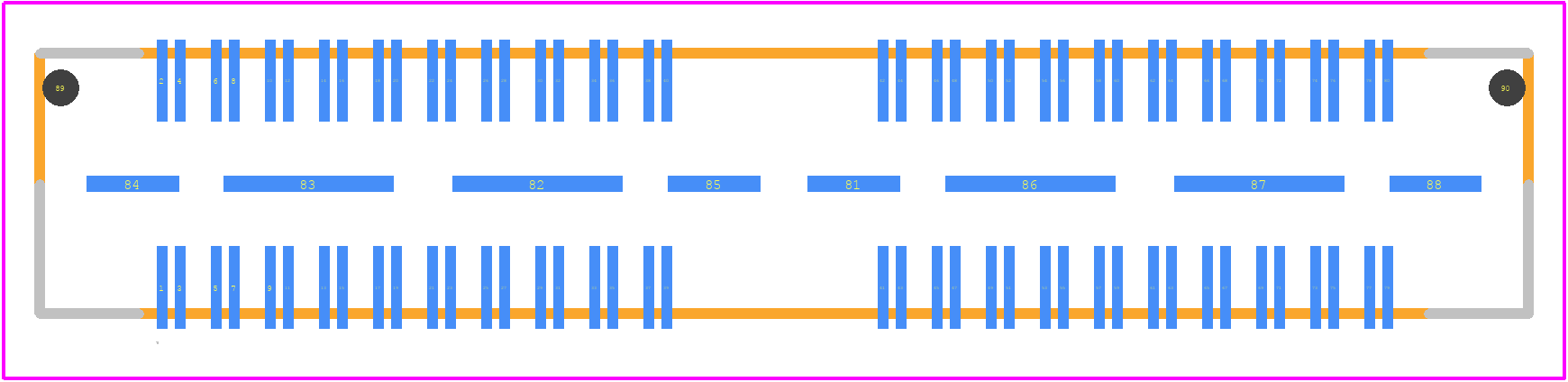 QSH-040-01-F-D-DP-A - SAMTEC PCB footprint - Other - Other - QSH-040-01-L-D-DP-A