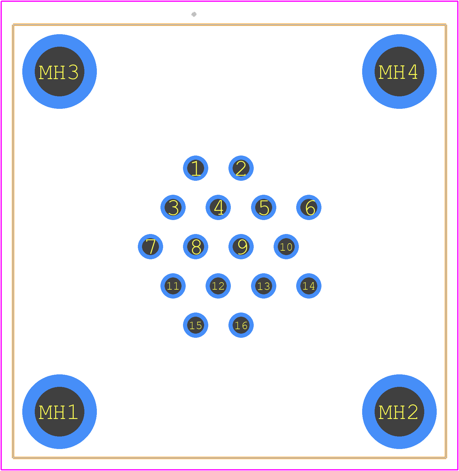 1-207303-4 - TE Connectivity PCB footprint - Other - Other - 1-207303-4-3