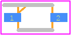 RB520VM-40FHTE-17 - ROHM Semiconductor PCB footprint - Small Outline Diode Flat Lead - Small Outline Diode Flat Lead - RB520VM-40FHTE-17