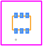 NSDEMP11XV6T1G - onsemi PCB footprint - Other - Other - SOT−563−6 1.60x1.20x0.55, 0.50P