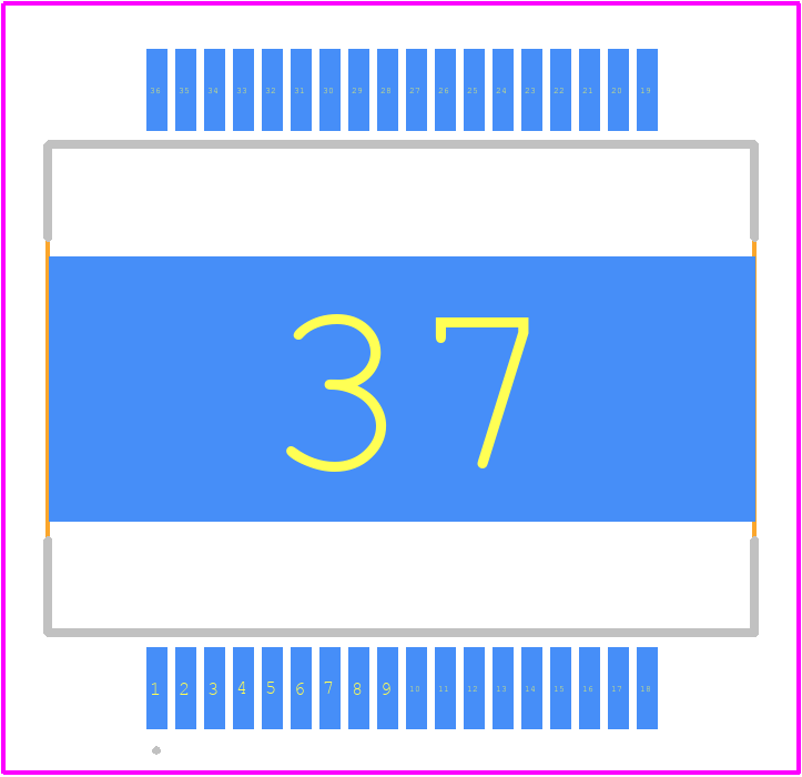 ISO1H801GAUMA1 - Infineon PCB footprint - Other - Other - PG-DSO-36-21