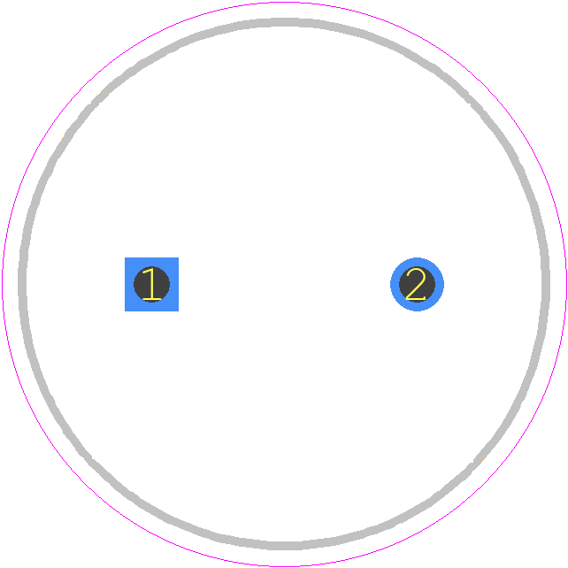 400BXW120MEFC14.5X45 - Rubycon PCB footprint - Capacitor, Polarized Radial Diameter - Capacitor, Polarized Radial Diameter - 400BXW120MEFC14.5X45