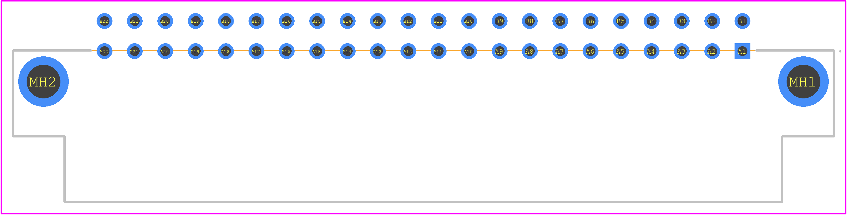 PCN10A-44P-2.54DS(72) - Hirose PCB footprint - Other - Other - PCN10A-44P-2.54DS(72)-1