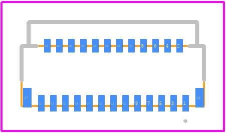 FH35C-25S-0.3SHW(50) - Hirose PCB footprint - Other - Other - FH35C-25S-0.3SHW(50)-5